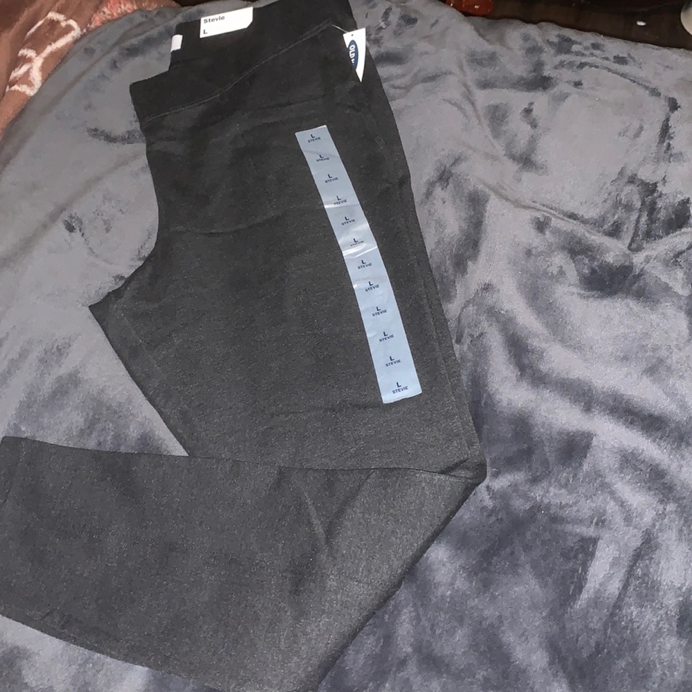 Grey high rise leggings